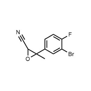 3-(3-Bromo-4-fluorophenyl)-3-methyloxirane-2-carbonitrile|CS-1036286