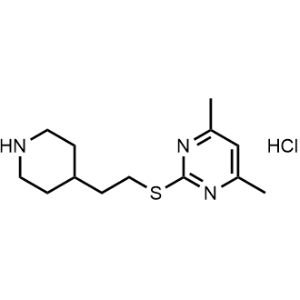 4,6-Dimethyl-2-((2-(piperidin-4-yl)ethyl)thio)pyrimidine hydrochloride|CS-1036415