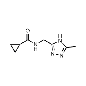 N-((5-Methyl-4H-1,2,4-triazol-3-yl)methyl)cyclopropanecarboxamide|CS-1036670