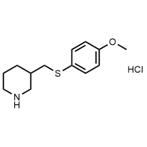 3-(((4-Methoxyphenyl)thio)methyl)piperidine hydrochloride|CS-1036908