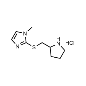 1-Methyl-2-((pyrrolidin-2-ylmethyl)thio)-1H-imidazole hydrochloride|CS-1036952