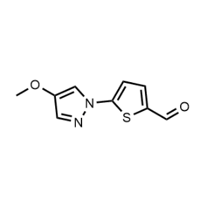 5-(4-Methoxy-1H-pyrazol-1-yl)thiophene-2-carbaldehyde|CS-1037067