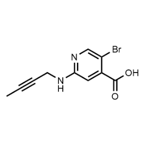 5-Bromo-2-(but-2-yn-1-ylamino)isonicotinic acid|CS-1037463