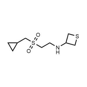 N-(2-((Cyclopropylmethyl)sulfonyl)ethyl)thietan-3-amine|CS-1037623