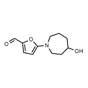 5-(4-Hydroxyazepan-1-yl)furan-2-carbaldehyde|CS-1037676