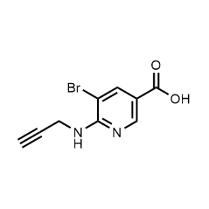 5-Bromo-6-(prop-2-yn-1-ylamino)nicotinic acid|CS-1037724