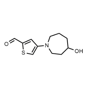 4-(4-Hydroxyazepan-1-yl)thiophene-2-carbaldehyde|CS-1037870