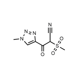 3-(1-Methyl-1H-1,2,3-triazol-4-yl)-2-(methylsulfonyl)-3-oxopropanenitrile|CS-1037931