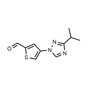 4-(3-Isopropyl-1H-1,2,4-triazol-1-yl)thiophene-2-carbaldehyde|CS-1037990