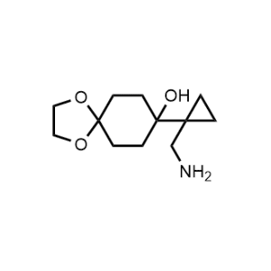 8-(1-(Aminomethyl)cyclopropyl)-1,4-dioxaspiro[4.5]decan-8-ol|CS-1038067