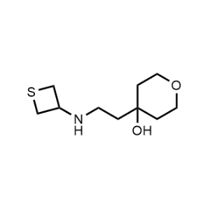4-(2-(Thietan-3-ylamino)ethyl)tetrahydro-2H-pyran-4-ol|CS-1038186