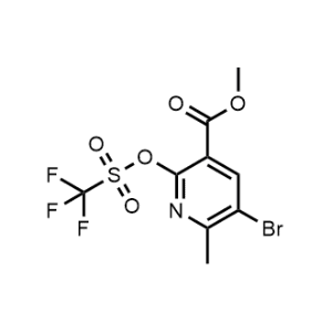 Methyl 5-bromo-6-methyl-2-[[(trifluoromethyl)sulfonyl]oxy]-3-pyridinecarboxylate|CS-1038830