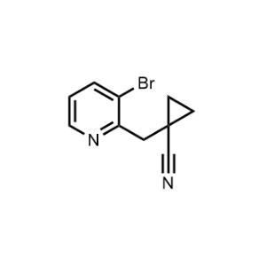1-((3-Bromopyridin-2-yl)methyl)cyclopropane-1-carbonitrile|CS-1039010