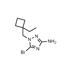 5-Bromo-1-((1-ethylcyclobutyl)methyl)-1H-1,2,4-triazol-3-amine|CS-1039057