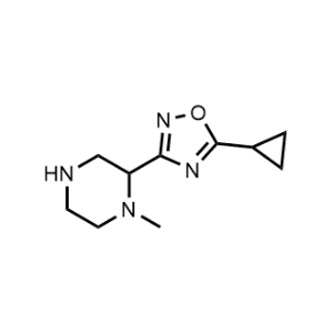 5-Cyclopropyl-3-(1-methylpiperazin-2-yl)-1,2,4-oxadiazole|CS-1039170