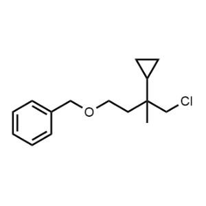 ((4-Chloro-3-cyclopropyl-3-methylbutoxy)methyl)benzene|CS-1039232