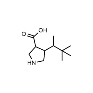 4-(3,3-Dimethylbutan-2-yl)pyrrolidine-3-carboxylic acid|CS-1039375