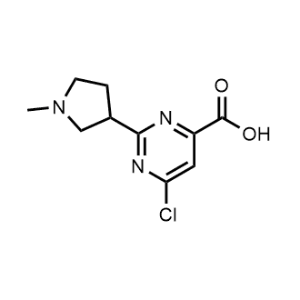6-Chloro-2-(1-methylpyrrolidin-3-yl)pyrimidine-4-carboxylic acid|CS-1039791