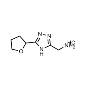 (5-(Tetrahydrofuran-2-yl)-4H-1,2,4-triazol-3-yl)methanamine hydrochloride|CS-1040075