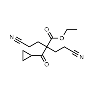 Ethyl 4-cyano-2-(2-cyanoethyl)-2-(cyclopropanecarbonyl)butanoate|CS-1040139