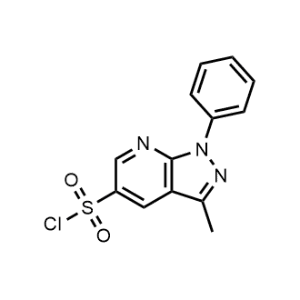3-Methyl-1-phenyl-1H-pyrazolo[3,4-b]pyridine-5-sulfonyl chloride|CS-1040435