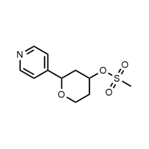 2-(Pyridin-4-yl)tetrahydro-2H-pyran-4-yl methanesulfonate|CS-1040446