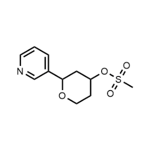 2-(Pyridin-3-yl)tetrahydro-2H-pyran-4-yl methanesulfonate|CS-1040450