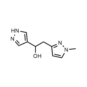 2-(1-Methyl-1H-pyrazol-3-yl)-1-(1H-pyrazol-4-yl)ethan-1-ol|CS-1040936