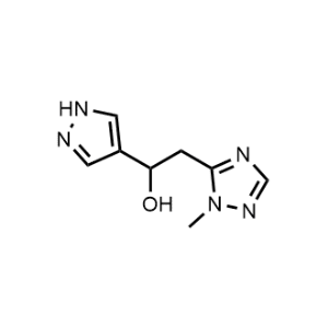 2-(1-Methyl-1H-1,2,4-triazol-5-yl)-1-(1H-pyrazol-4-yl)ethan-1-ol|CS-1040940
