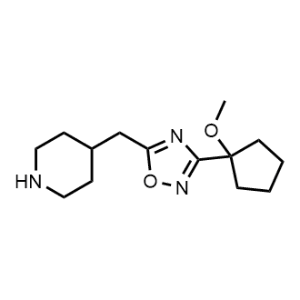 3-(1-Methoxycyclopentyl)-5-(piperidin-4-ylmethyl)-1,2,4-oxadiazole|CS-1041033