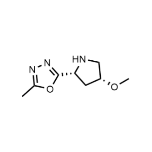 2-((2R,4R)-4-Methoxypyrrolidin-2-yl)-5-methyl-1,3,4-oxadiazole|CS-1041097