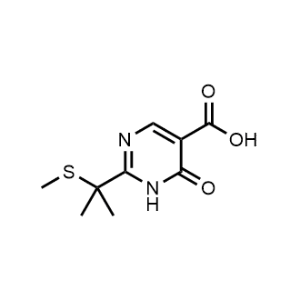2-(2-(Methylthio)propan-2-yl)-6-oxo-1,6-dihydropyrimidine-5-carboxylic acid|CS-1041154