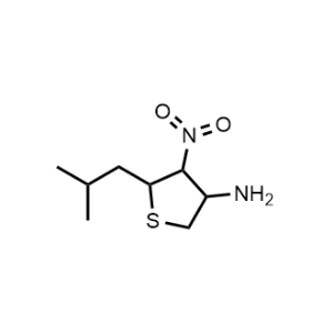 5-Isobutyl-4-nitrotetrahydrothiophen-3-amine|CS-1041234