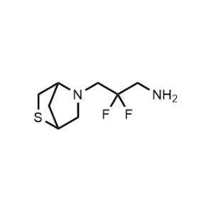 3-(2-Thia-5-azabicyclo[2.2.1]heptan-5-yl)-2,2-difluoropropan-1-amine|CS-1041368