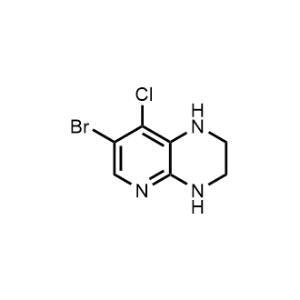 7-Bromo-8-chloro-1,2,3,4-tetrahydropyrido[2,3-b]pyrazine|CS-1041595