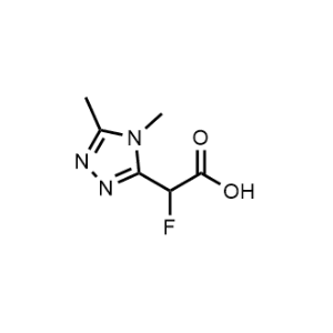 2-(4,5-Dimethyl-4H-1,2,4-triazol-3-yl)-2-fluoroacetic acid|CS-1041757