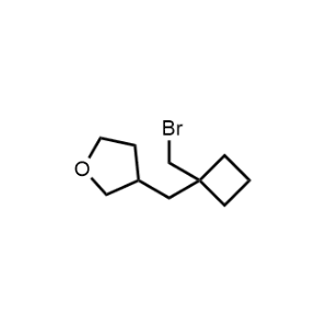 3-((1-(Bromomethyl)cyclobutyl)methyl)tetrahydrofuran|CS-1042043