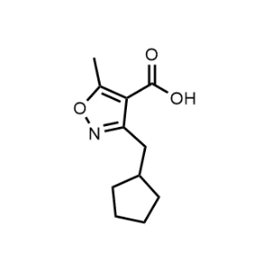 3-(Cyclopentylmethyl)-5-methylisoxazole-4-carboxylic acid|CS-1042327