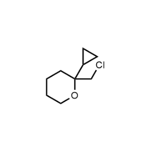 2-(Chloromethyl)-2-cyclopropyltetrahydro-2H-pyran|CS-1042372