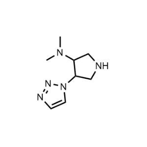 N,N-Dimethyl-4-(1H-1,2,3-triazol-1-yl)pyrrolidin-3-amine|CS-1042477