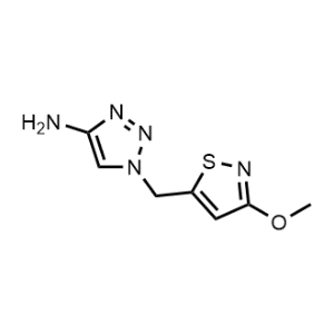 1-((3-Methoxyisothiazol-5-yl)methyl)-1H-1,2,3-triazol-4-amine|CS-1042682