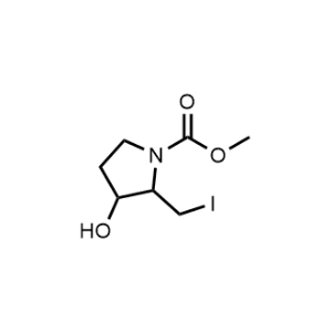 Methyl 3-hydroxy-2-(iodomethyl)pyrrolidine-1-carboxylate|CS-1042705