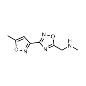 N-Methyl-1-(3-(5-methylisoxazol-3-yl)-1,2,4-oxadiazol-5-yl)methanamine|CS-1043097