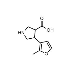 4-(2-Methylfuran-3-yl)pyrrolidine-3-carboxylic acid|CS-1043115