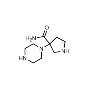 3-(Piperazin-1-yl)pyrrolidine-3-carboxamide|CS-1043394