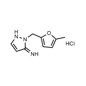 2-((5-Methylfuran-2-yl)methyl)-1,2-dihydro-3H-pyrazol-3-imine hydrochloride|CS-1044154