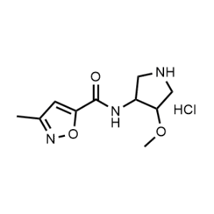 N-(4-Methoxypyrrolidin-3-yl)-3-methylisoxazole-5-carboxamide hydrochloride|CS-1044169