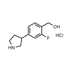 (2-Fluoro-4-(pyrrolidin-3-yl)phenyl)methanol hydrochloride|CS-1044177