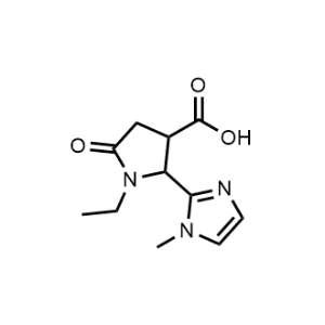 1-Ethyl-2-(1-methyl-1H-imidazol-2-yl)-5-oxopyrrolidine-3-carboxylic acid|CS-1044282
