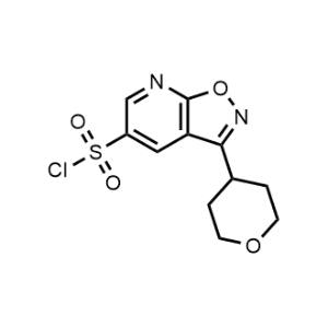 3-(Tetrahydro-2H-pyran-4-yl)isoxazolo[5,4-b]pyridine-5-sulfonyl chloride|CS-1044315